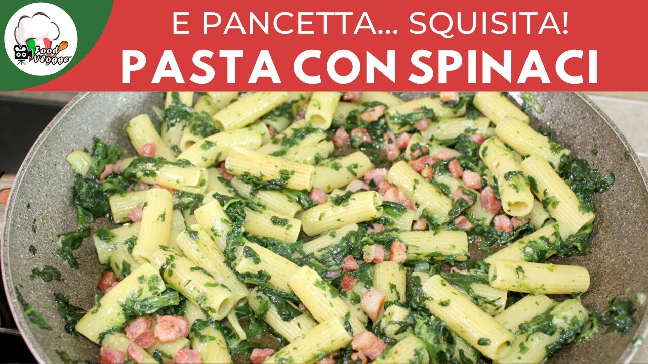 Pasta spinaci e pancetta croccante | Carlo Gaiano