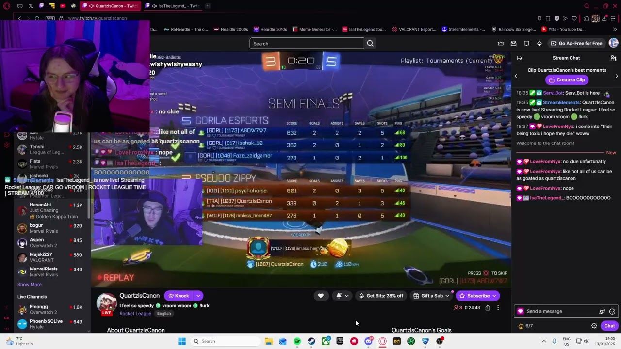 CAR GO VROOM | ROCKET LEAGUE TIME | STREAM 4/100
