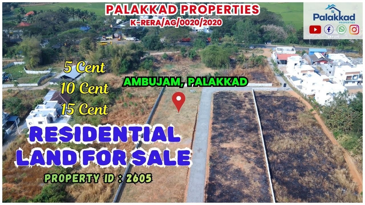 Residential Land for Sale at Ambujam, Palakkad...#PROPERTYID :2605
