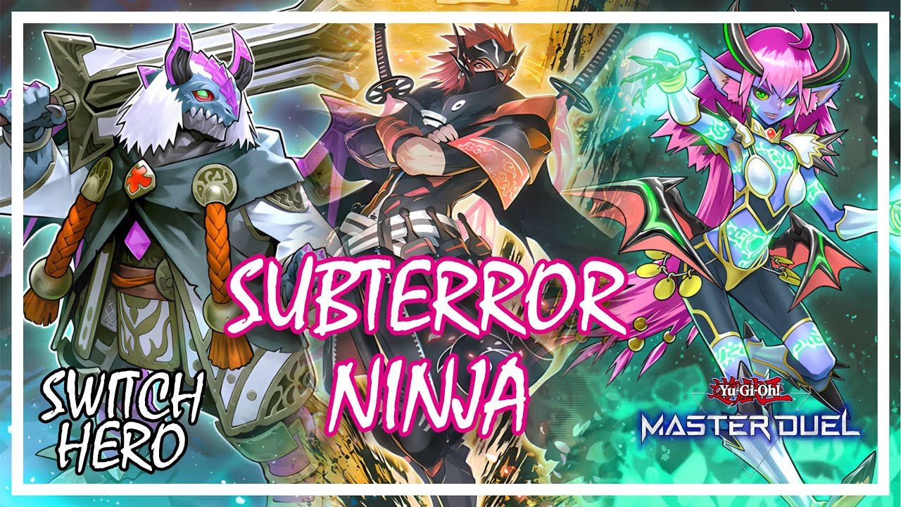 SUBTERROR FT NINJA CONTROL DECK COMBO RANKED GAMEPLAY (Yu-Gi-Oh! Master Duel) #subterror #ninja