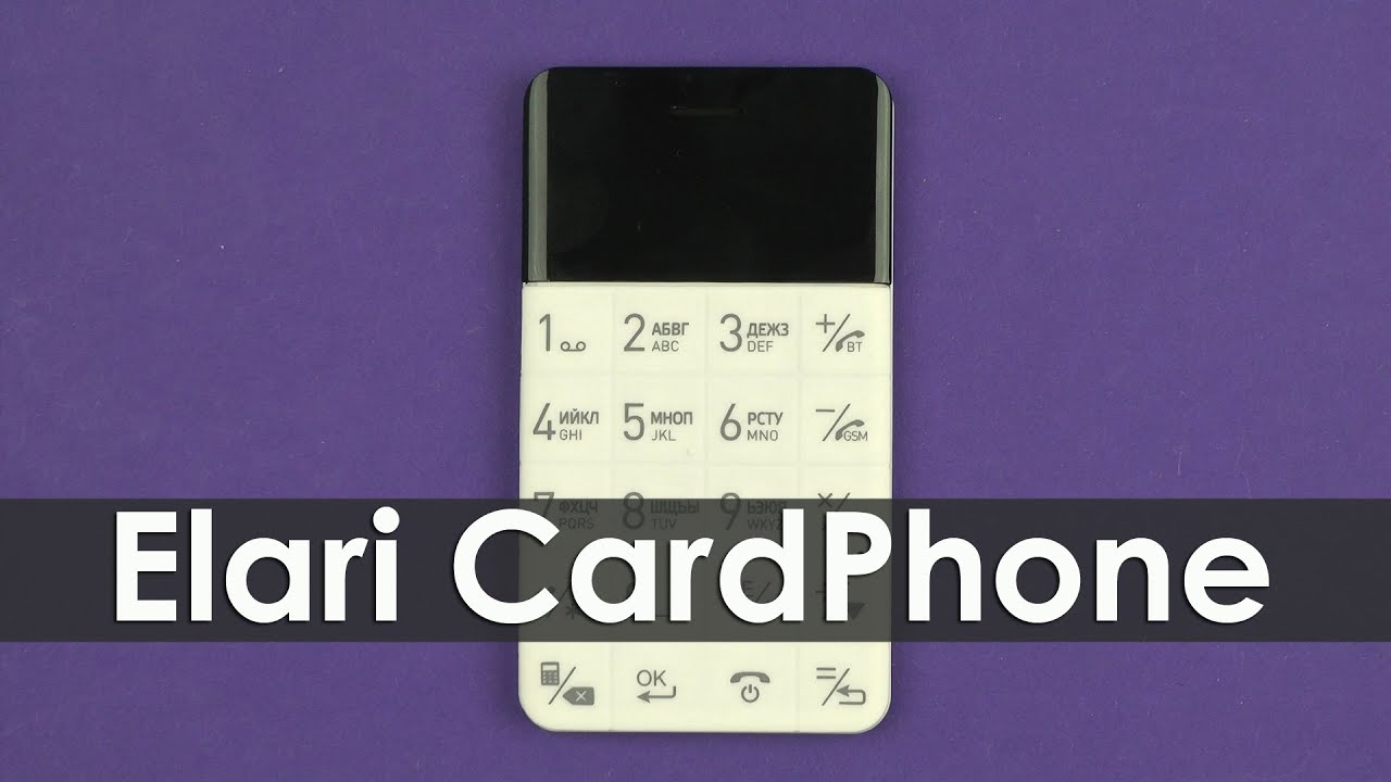 Распаковка Elari CardPhone White