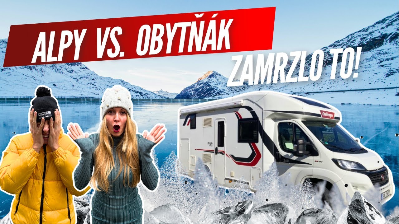 ZAMRZL NÁM OBYTŇÁK V ALPÁCH - PROBLÉM a Ráj Zell am See v zimě #vanlife