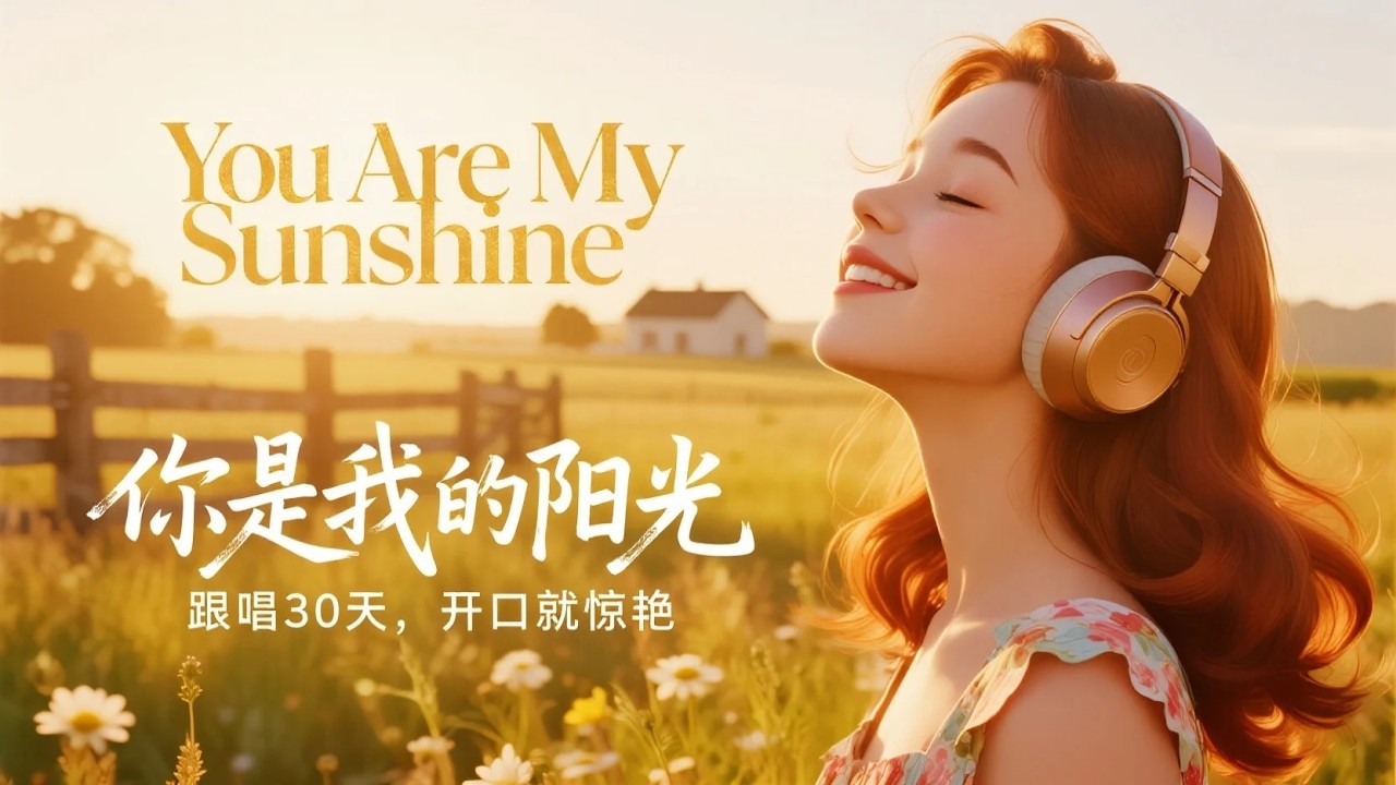 《You Are My Sunshine》逐句精教，跟 Kathy 老师零基础开口唱！