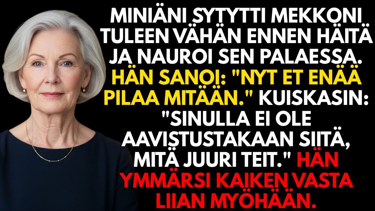 Miniäni poltti sukumekkoni juuri ennen häitä. Reaktioni oli…