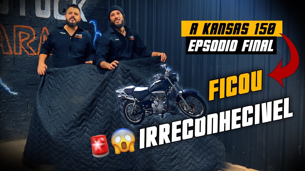 ⚠️ MOTOCK GARAGE - Dafra Kansas 150 Customizada do Zero - FINAL