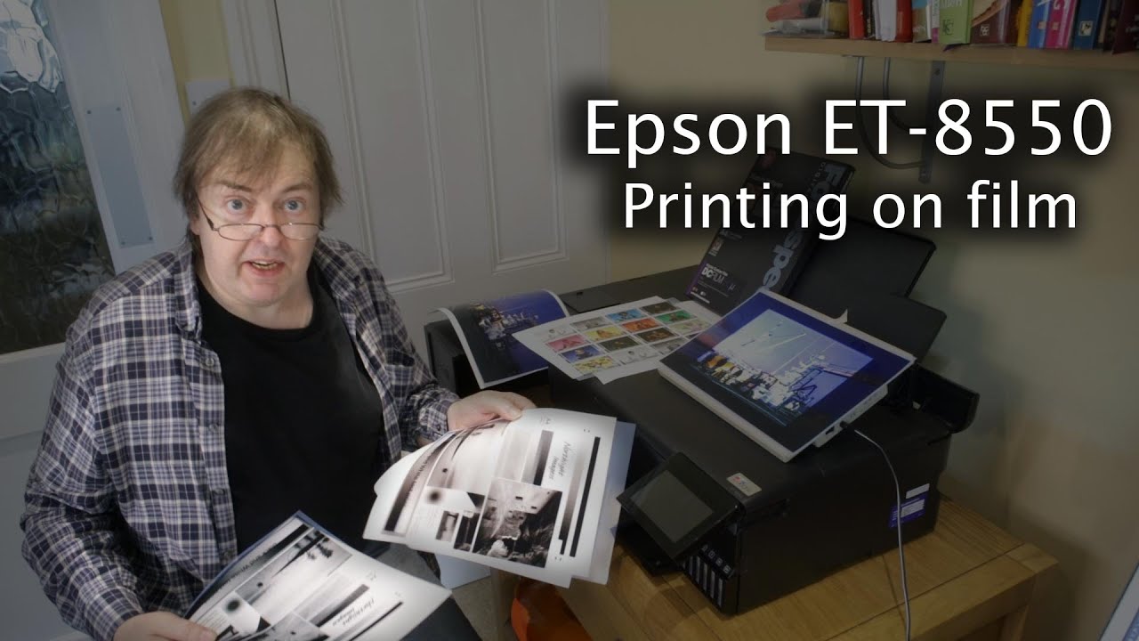 Epson ET-8550 EcoTank printing on contact film for digital negatives and transparencies