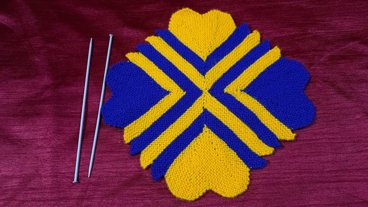 ऐसा पायदान जो देखते ही मन करने लगे बनाने का 😊30 फंदे का पायदान#Doormat#Tablemat @DIY by sinni