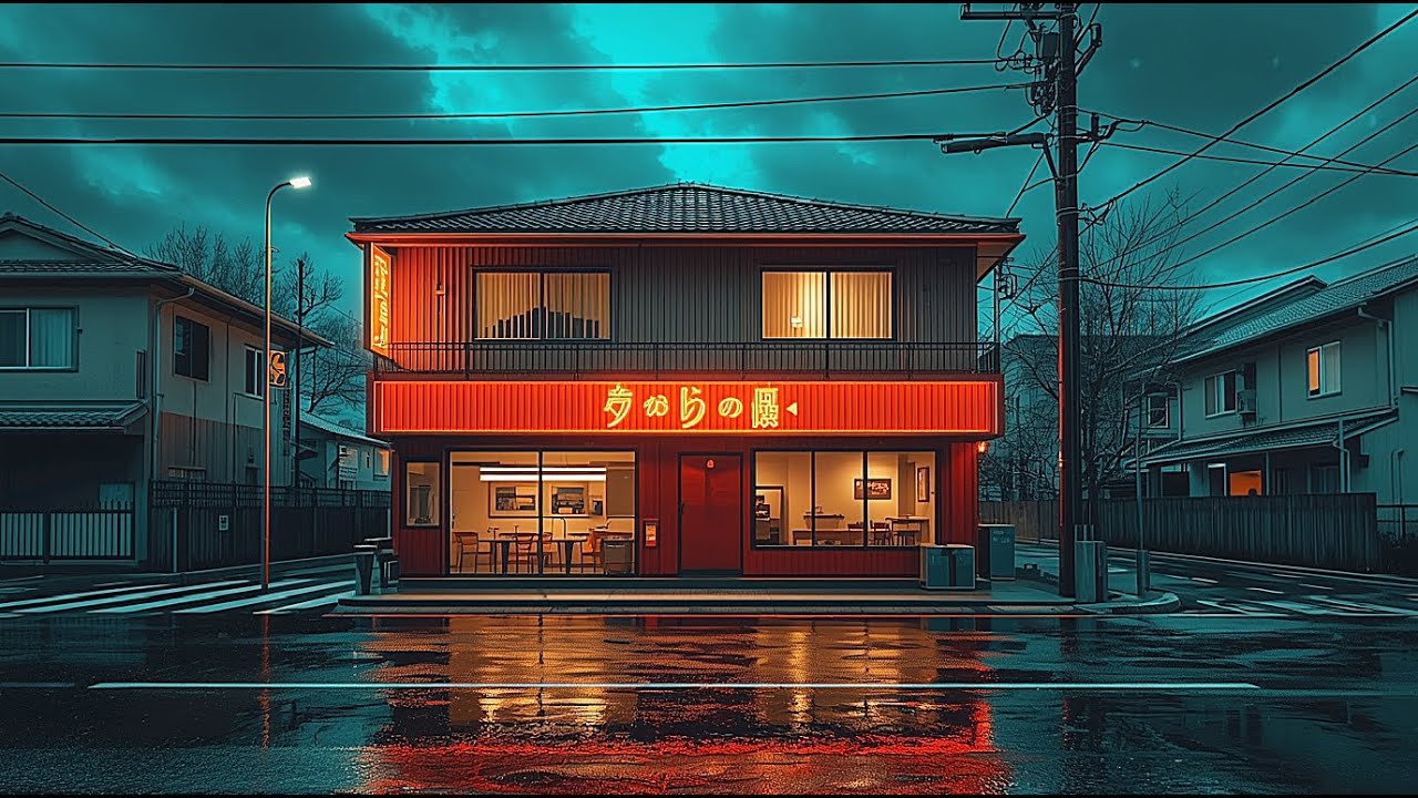 Slow Rain & Streetlights II Calm Lofi Mix