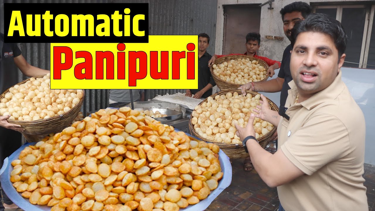 Making 1000 Pani Puri Per Hour 🔥😍 | How to Make Pani Puri with Machine | Business Ideas