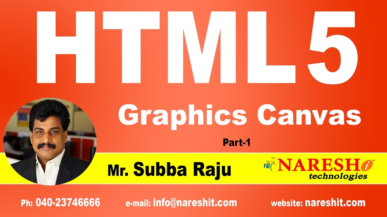 HTML5 Graphics Canvas Part 1 | Web Technologies Tutorial | Mr. Subba Raju