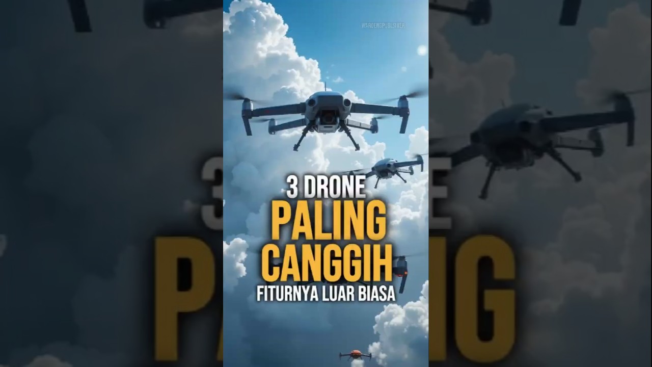 🚀 3 Drone Tercanggih di Dunia, No.3 Paling Gil4! #Teknologi #DroneCanggih #FaktaMenarik