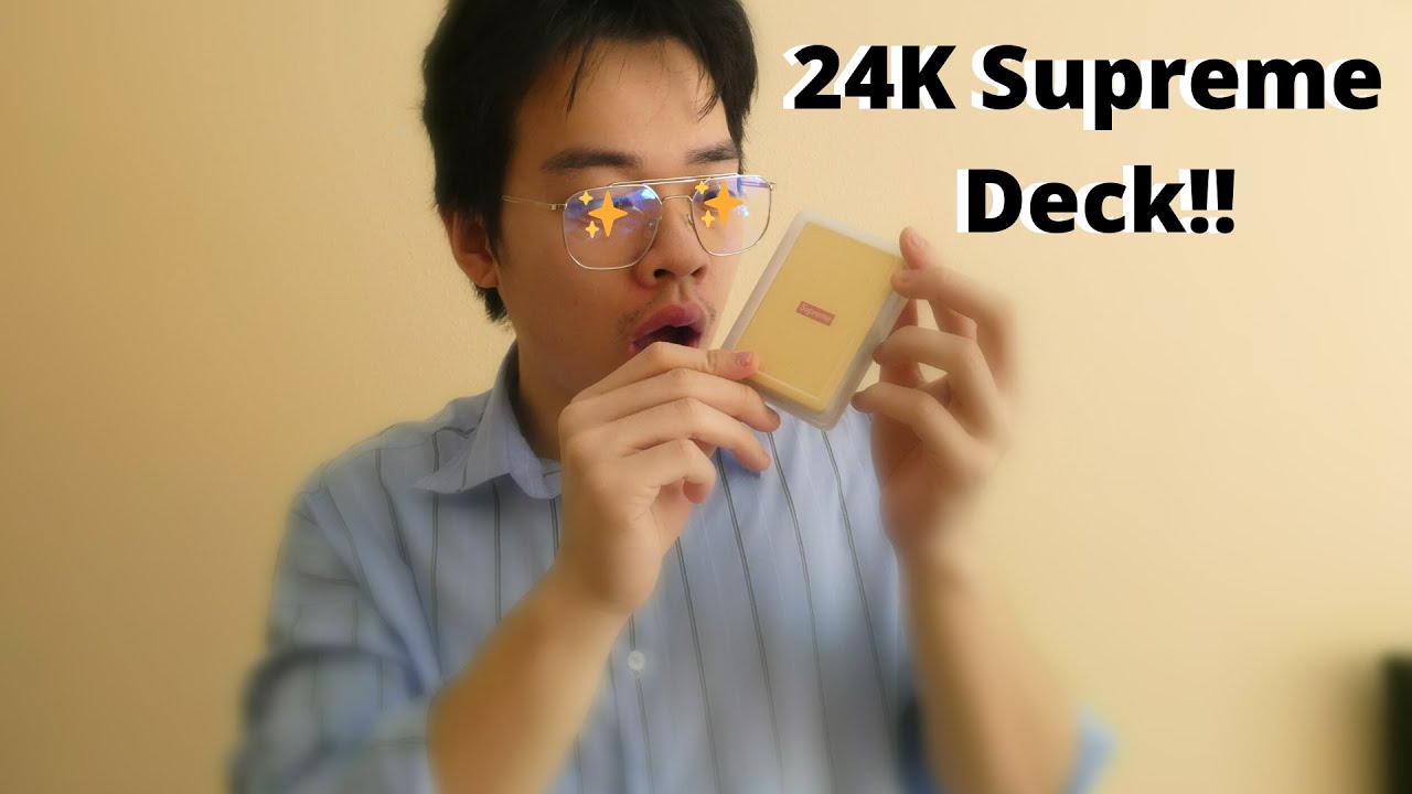 Exclusive 24 Karat *SUPREME* Gold Playing Cards