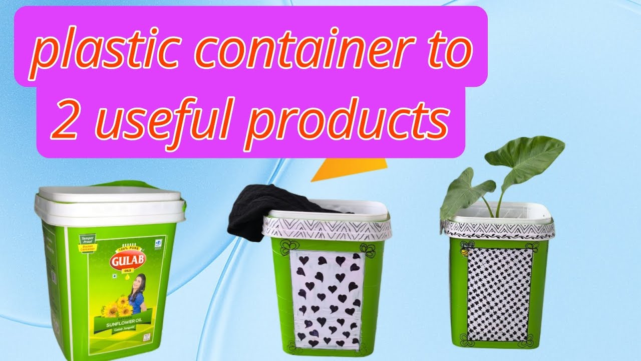 Plastic container to useful products | diy products | flower vase | flower vase making | 