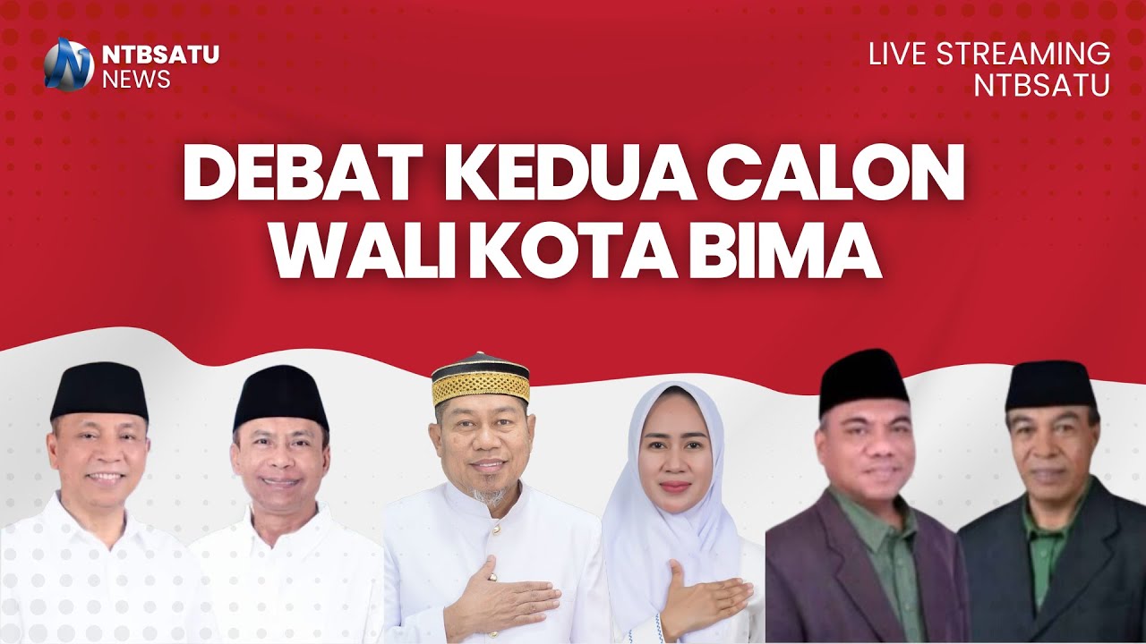 🔴[LIVE STREAMING] - Debat Terbuka Kedua Pasangan Calon Walikota dan Wakil Walikota Bima Tahun 2024