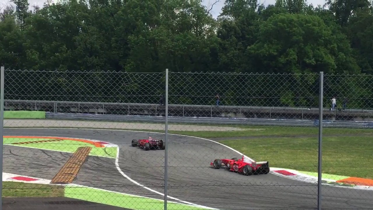 The amazing pure F1 sound in Monza with Ferrari Clienti, May 3 2017