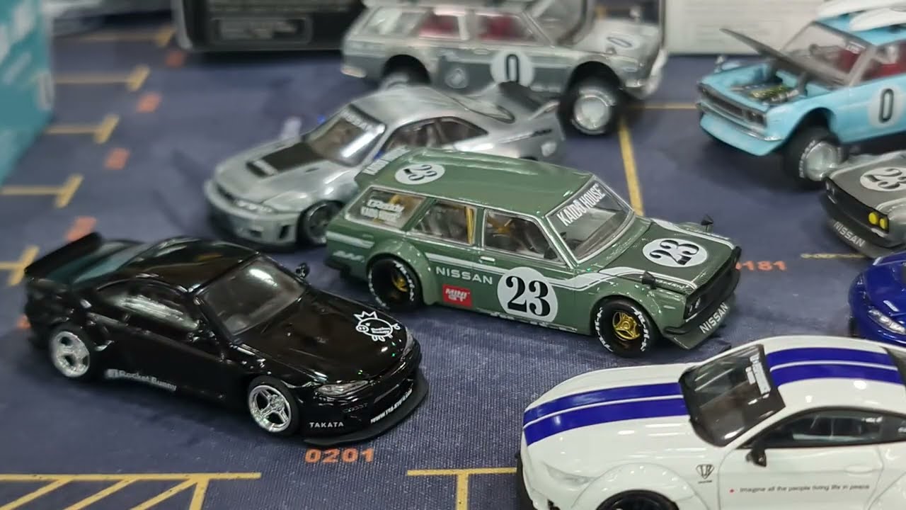 Ver2 MiniGT Drop Ep22: New BMW M4 CSL KAIDO R33 Winter Safari 510 MiniGT S15 Black Rocket Bunny
