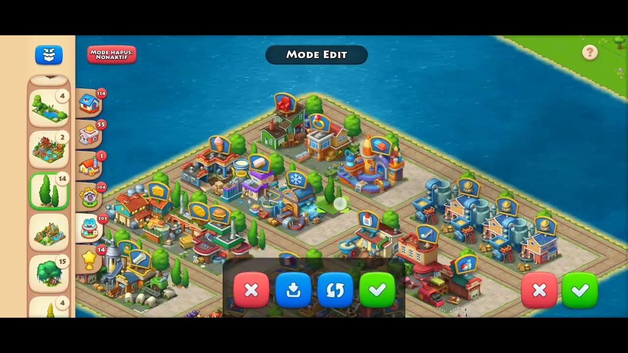 Township Design Idea for Factory Level 58 | Ide desain Township untuk level 58