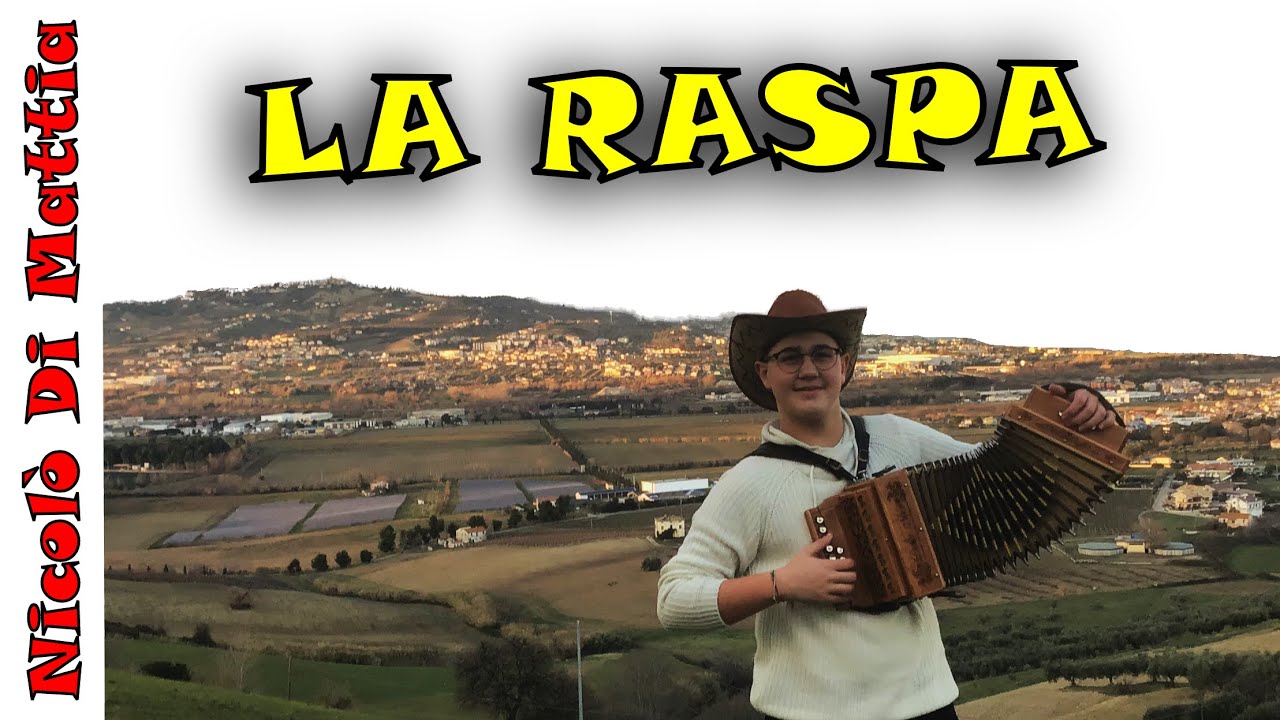 LA RASPA: Nicol&ograve; Di Mattia e il suo organetto allievo del maestro ENZO SCACCHIA folk abruzzese