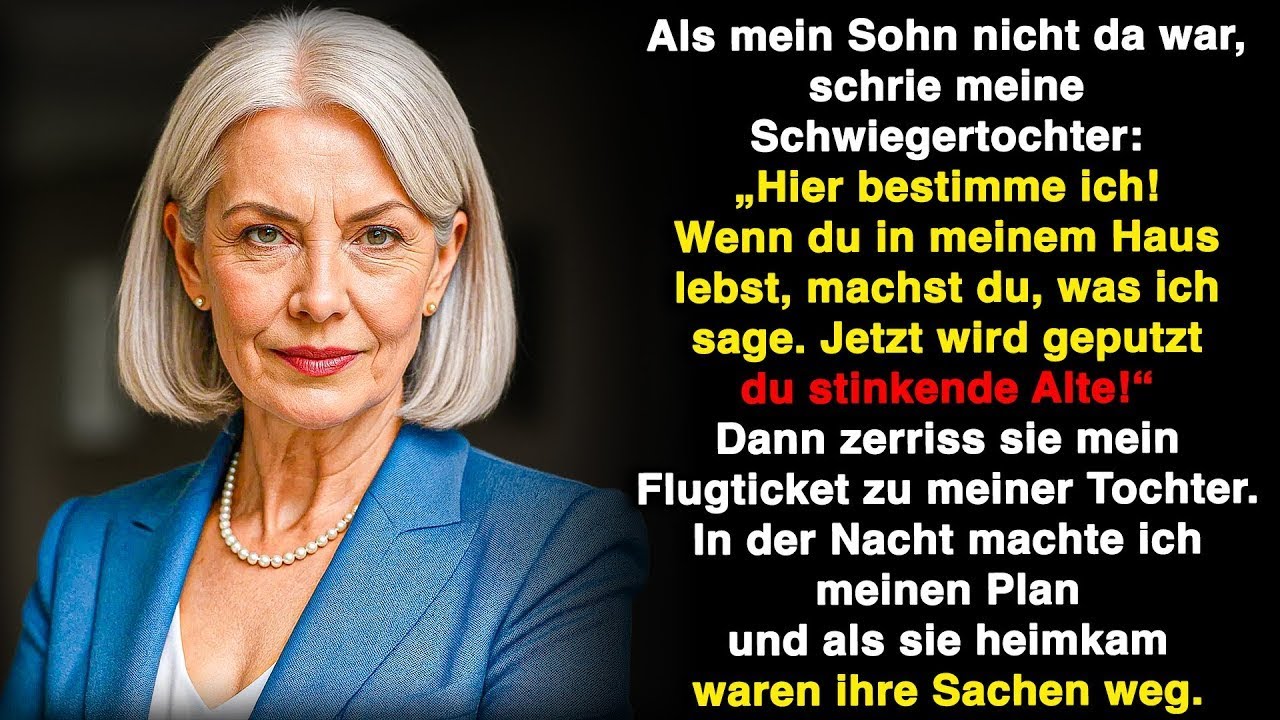 Meine Schwiegertochter riss meine Flugtickets und bestimmte alles  Am Ende blieb ihr nur ein Z