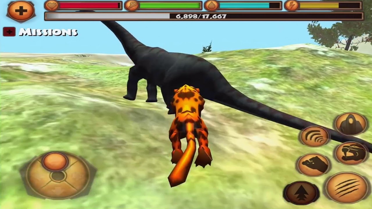 Sabertooth VS Dinosaurs, Cavemen, Sabertooth Tiger Simulator