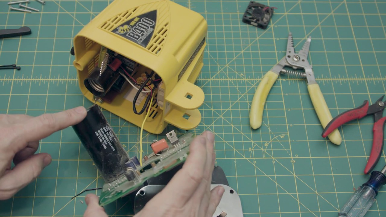 Replacing fan in Alien Bees strobe/flash unit. B400/B800/B1600