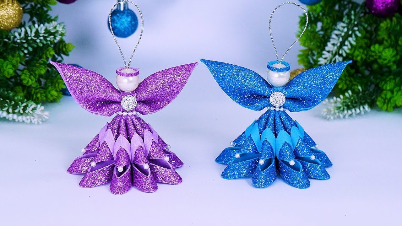 Cute Christmas Angels Ornaments Making Ideas👼ÁNGEL de Navida🎄Manualidades Navideñas