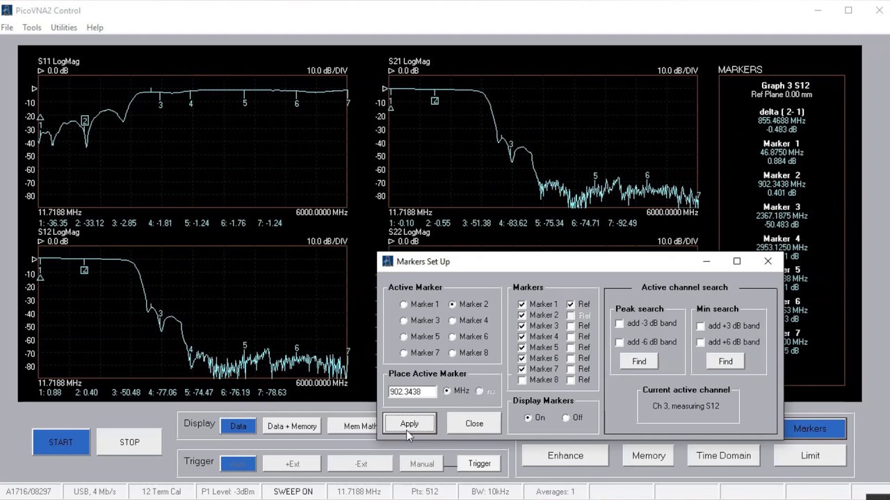 Pico's Vector Network Analyzer (VNA) software - part 1