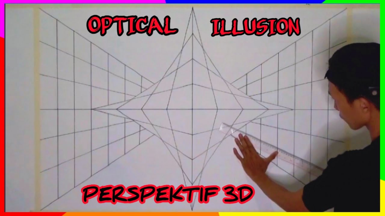 OPTICAL ILLUSION 3D WALL DECORATION EFFECT | 3D WALL PAINTING | MURAL DINDING 3D