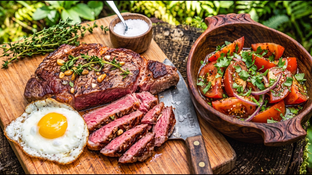Juicy Garlic Butter Steak in the Alaska Wilderness | Outdoor Cooking