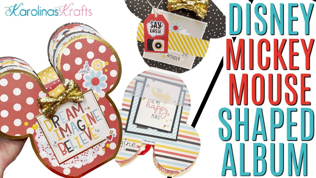 Disney Shaped Album Project Share, Mickey Mouse Mini Album