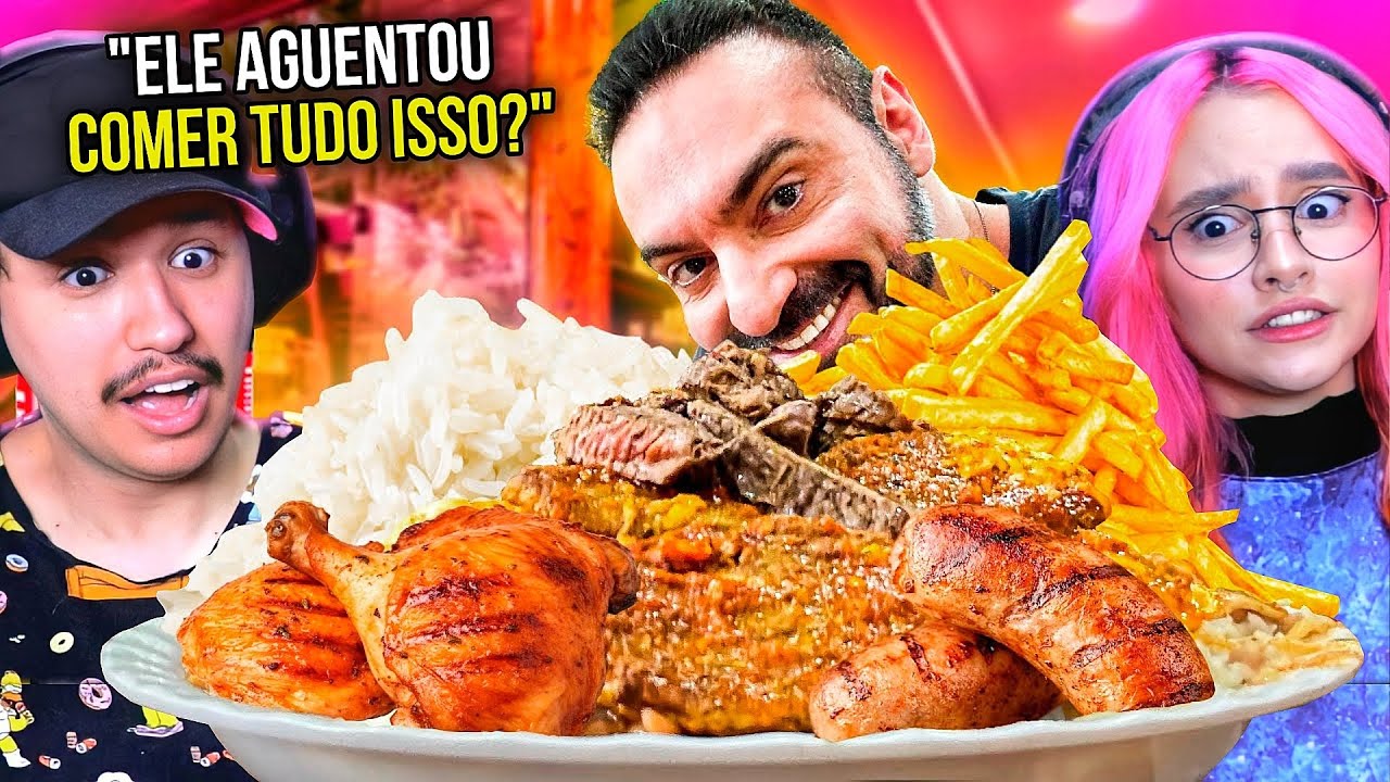 ficamos em choque! Prato de TRABALHADOR no self-service | React Corbucci