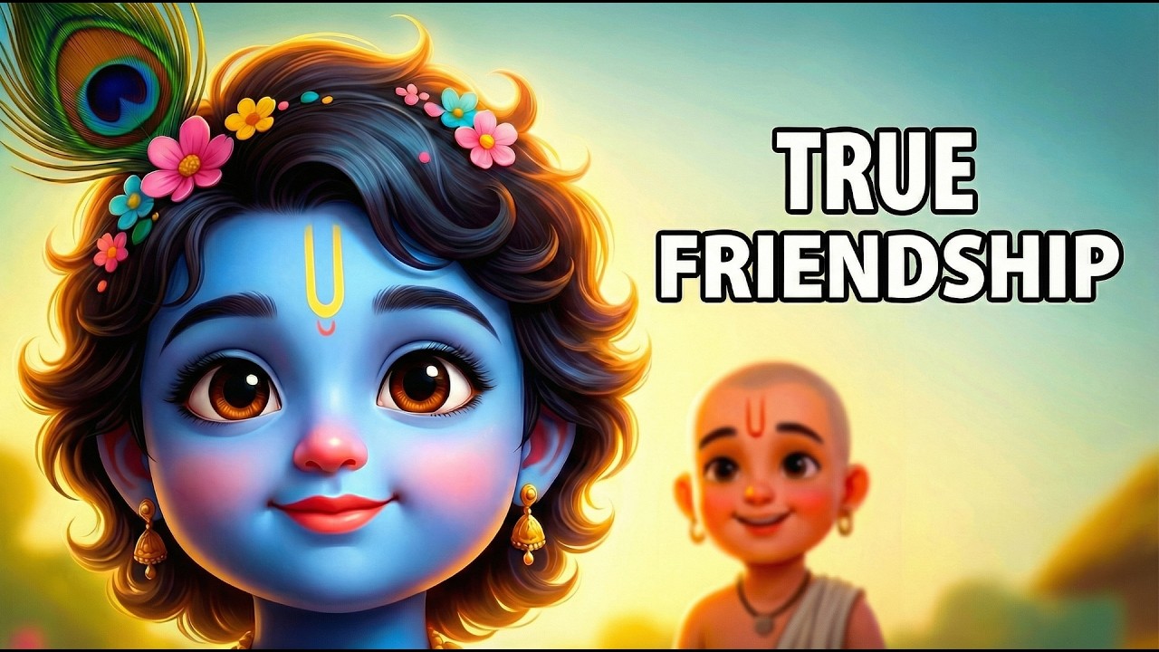 Little Krishna & Sudama | Low Stimulation Video | Calm Moral Story