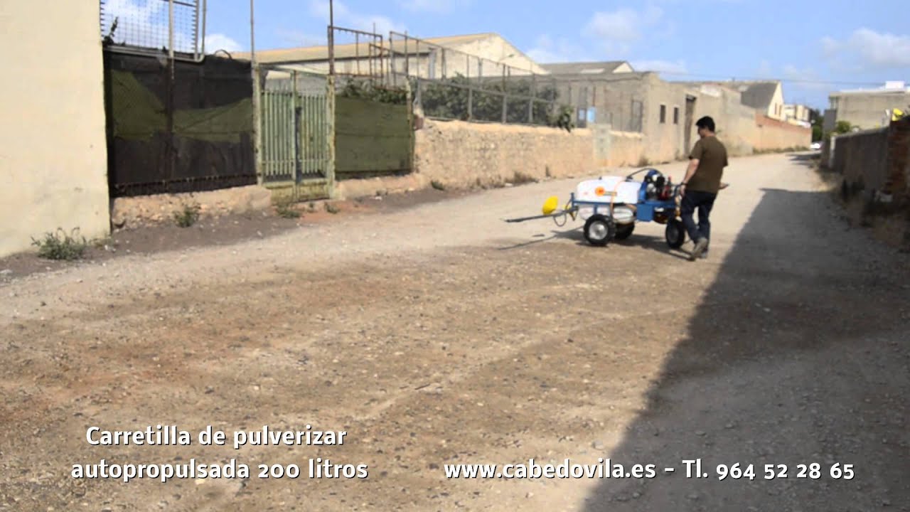 Carretilla citricar autopropulsada de 200 litros