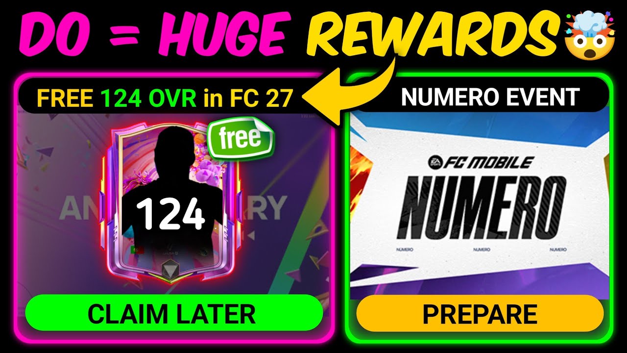 БЕСПЛАТНЫЕ чит-коды 124 OVR x Numero Event для FC 27 Mobile | Mr. Believer