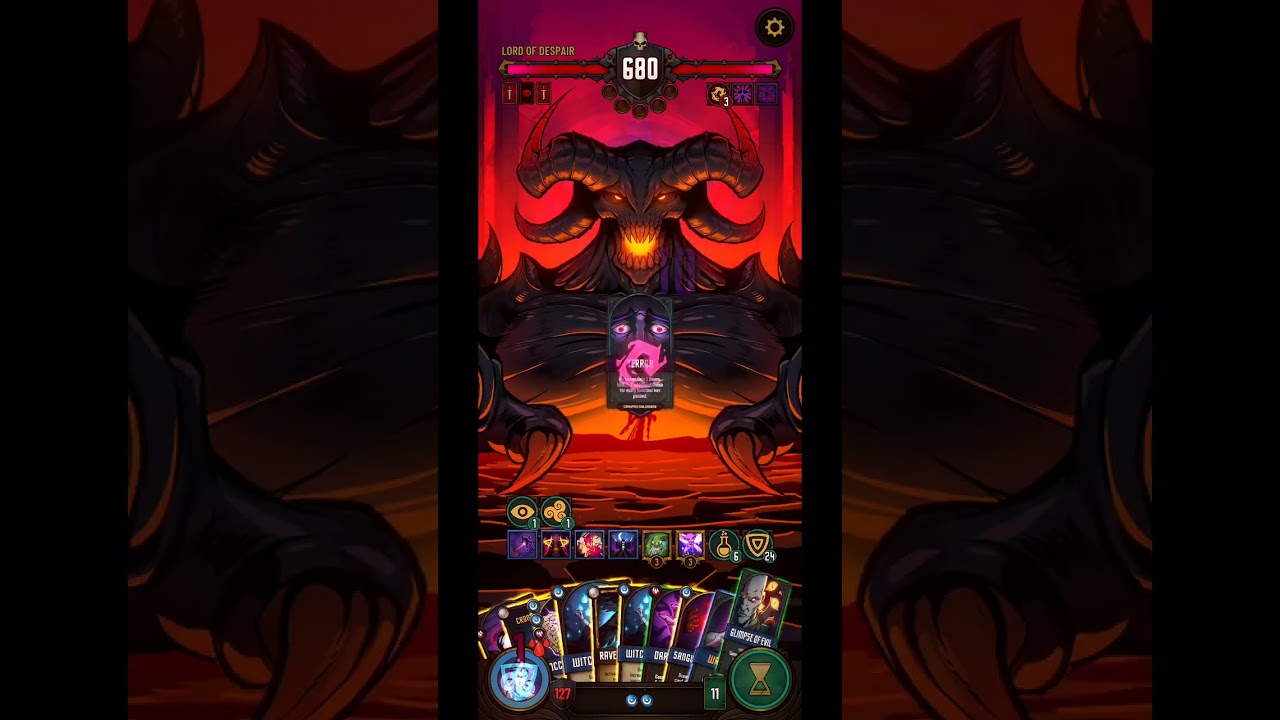 Dawncaster - Arcanist Corruption/Cursed Deck (Challenging) - Lord of Despair Boss Fight