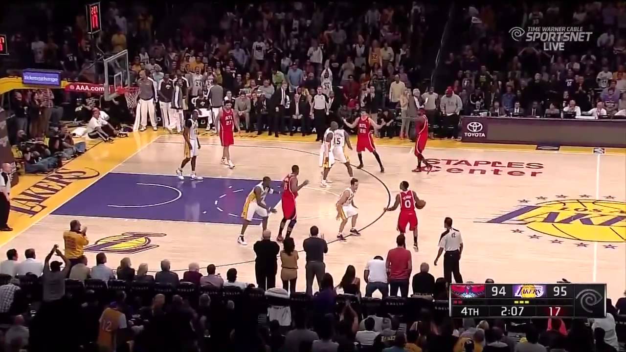 Kobe Bryant dunks on Josh Smith - 04 - 03 - 2013