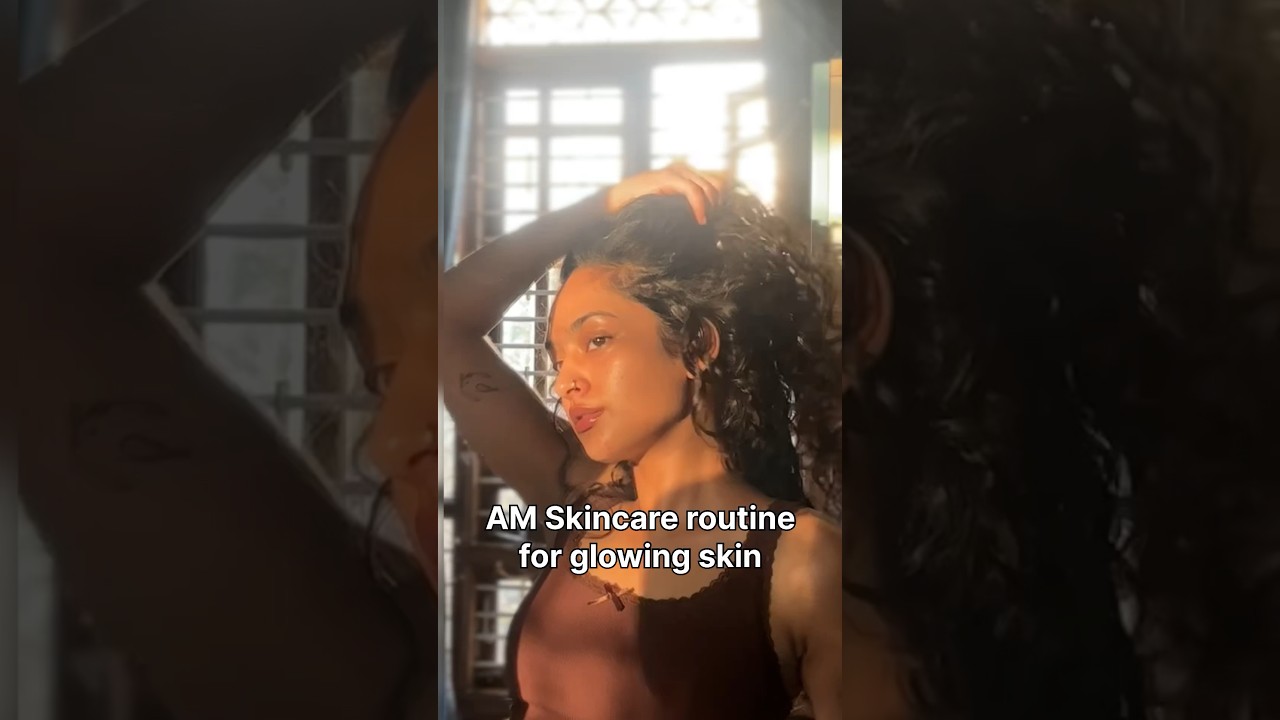 Skincare routine for dry and sensitive skin #glowingskin #skincareroutine #dryskin