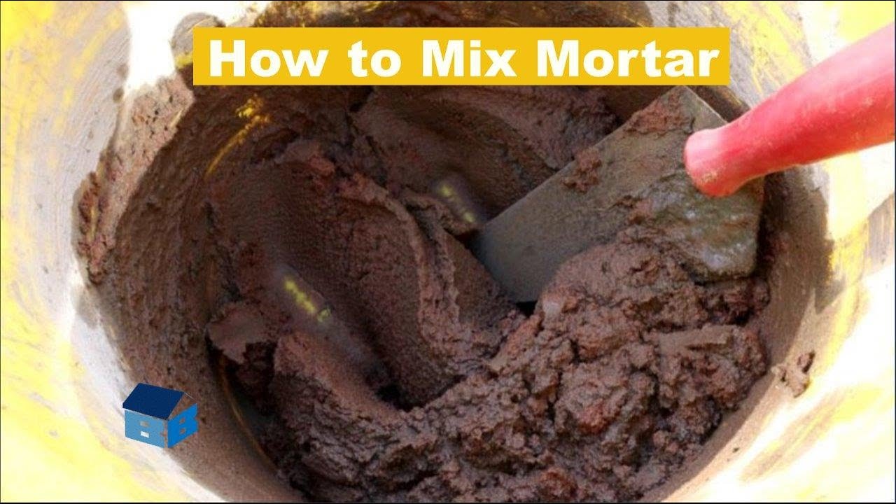 How To Mix Mortar By Hand For Bricklaying