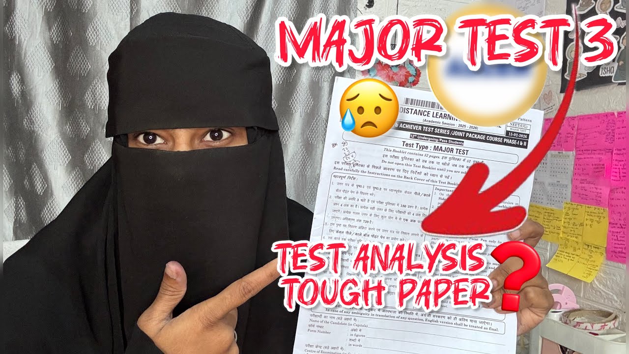1st Full Syllabus Test✍️ | Is Major Test 3 Tough??? | HijabiMedHustle 