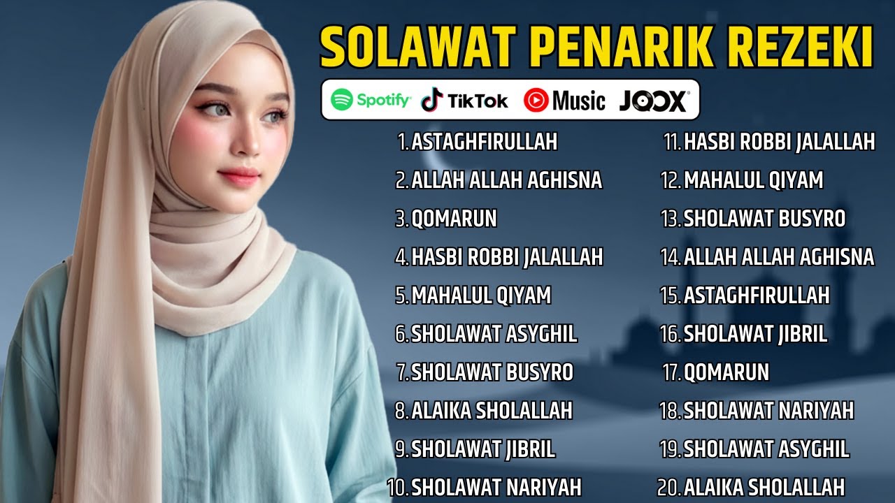 JANGAN LEWATKAN 🌙 SHOLAWAT JIBRIL PEMBUKA REZEKI, BIKIN HATI TENANG