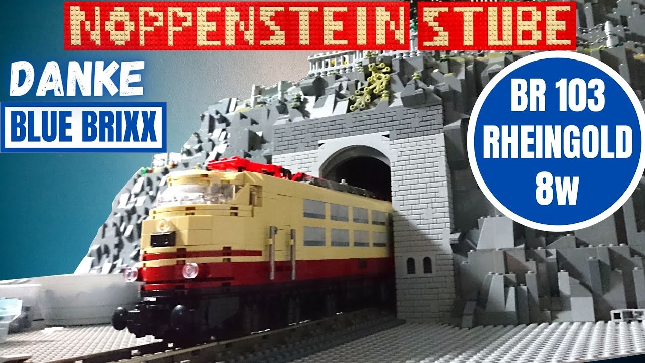Toppt alle Erwartungen 👍 Blue Brixx BR 103 DB Rheingold 8w | Special 104283 | Lokomotive | Eisenbahn
