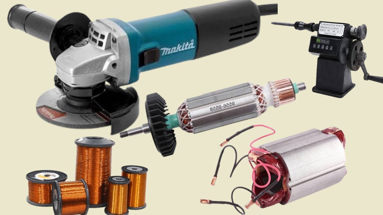 Makita 9554 / 9555 Angle Grinder rewinding