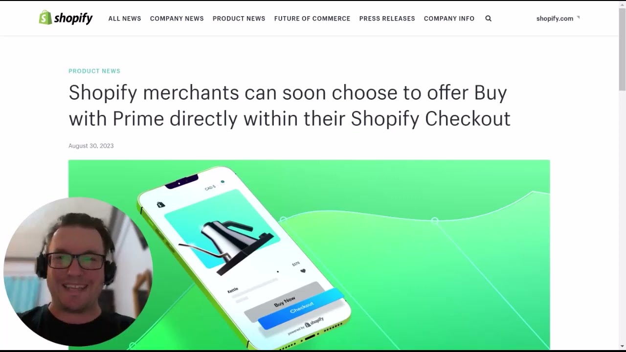 BREAKING: SHOPIFY MERCHANTS WILL SOON BE ABLE TO USE AMAZON'S BUY WITH PRIME!  | COMMERCE HOT TAKE