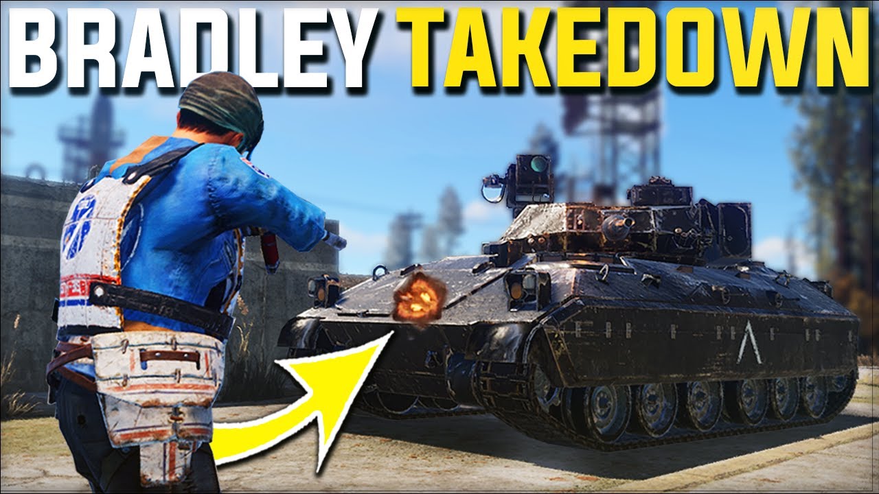 THE CRAZIEST TAKEDOWN OF BRADLEY APC TANK FOR EASY LOOT - Rust Survival Gameplay | S20-E6