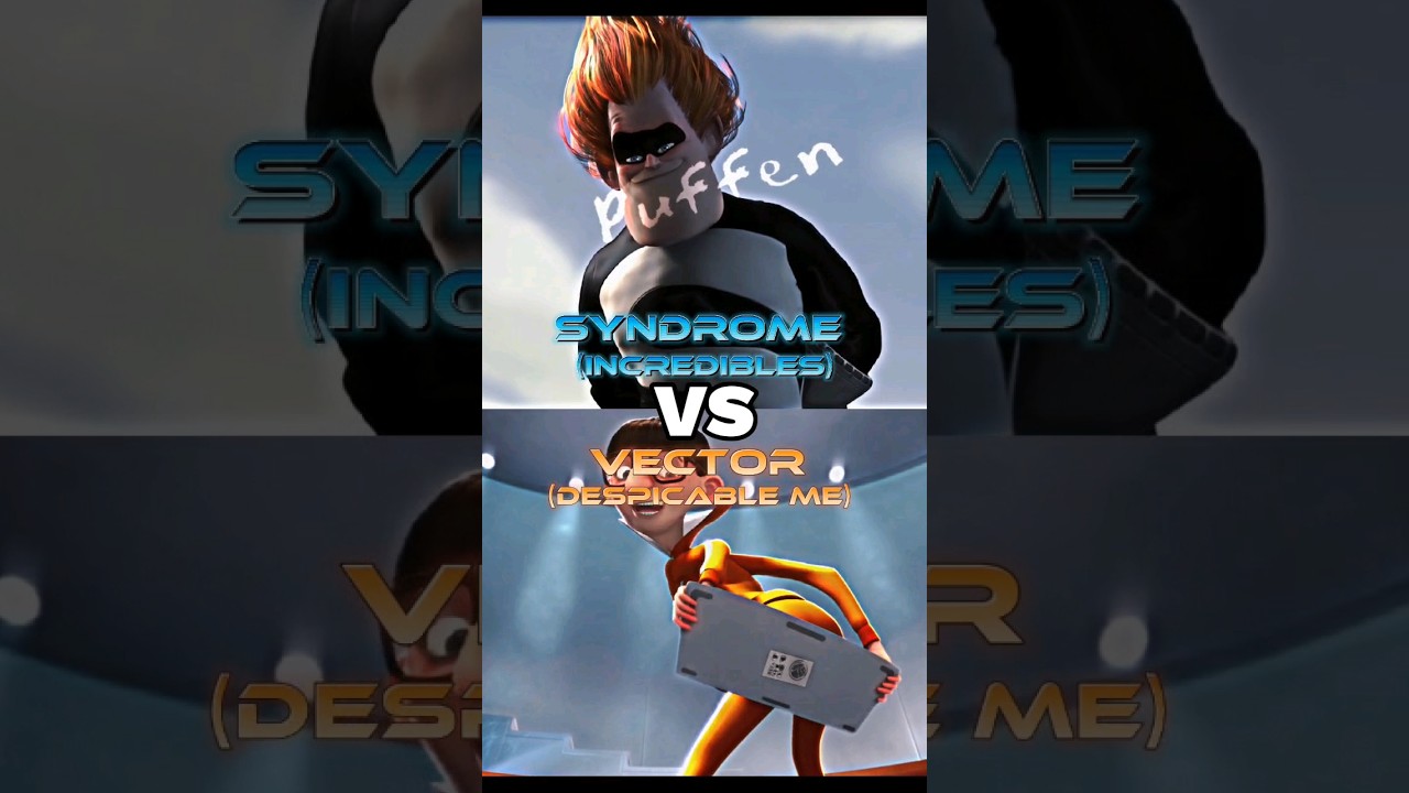 Syndrome Vs Vector #illumination #disney #despicableme #minions #incredibles
