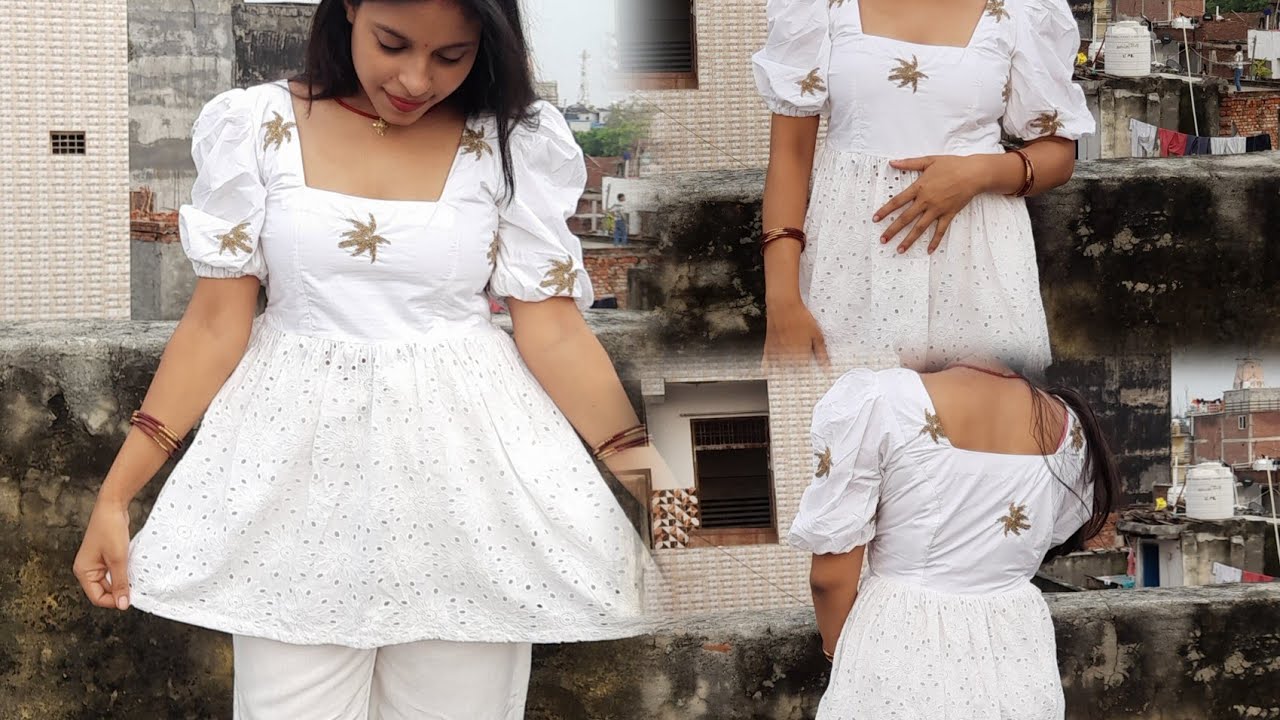 How to make top // sundar top kaise banaye @RiddhiRoy-j1j #stiching #scratchoutfit #silai 