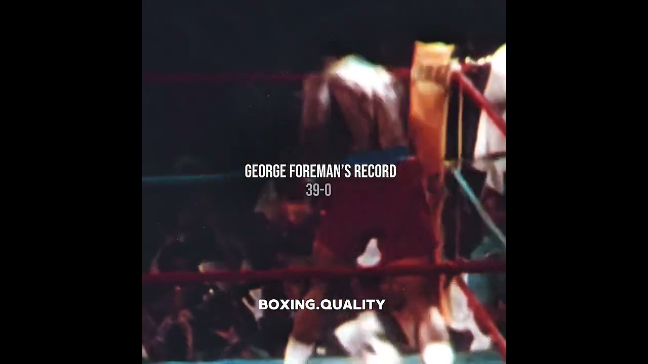 The first man to beat george foreman#boxing #muhammadali #edit