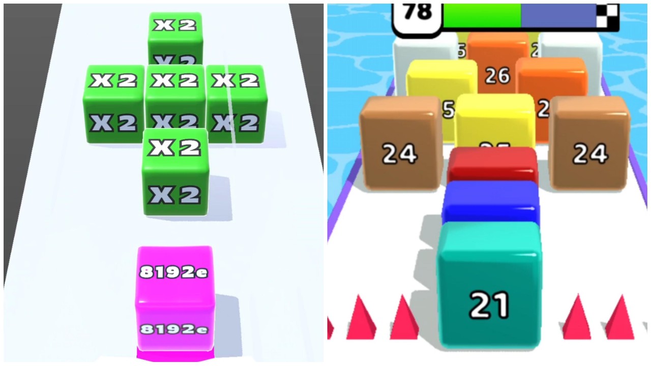 Jelly Run 2048 vs Marble Run 😍 Satisfying ASMR Gameplay | Ultimate Merge Race! Lvl-6
