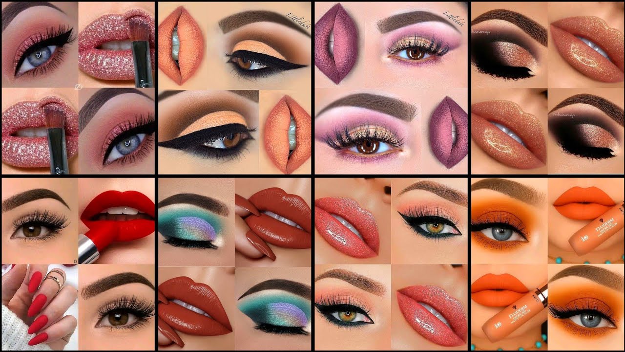 Beautiful Long Lasting Lip & Eye Makeup💄|All New Trendy Lipstick and Eye Shades In 2025 01