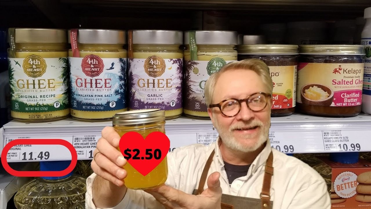 GHEE MAISON-BEURRE CLARIFIÉ-ECONOMISEZ! RECETTE FACILE-CÉTO/KETO